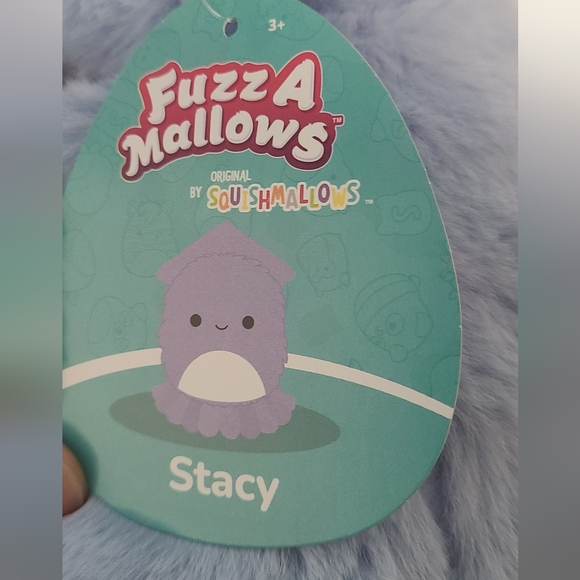FuzzAmallow by Squishmallow 12 inch Stacey the purple squid NWT - Picture 4 of 5